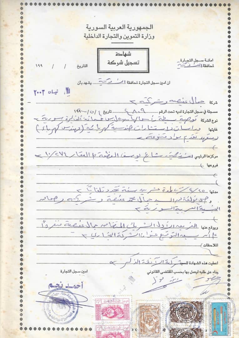 Company registration: